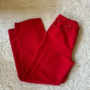 ZW Collection - high waist wide leg red jeans